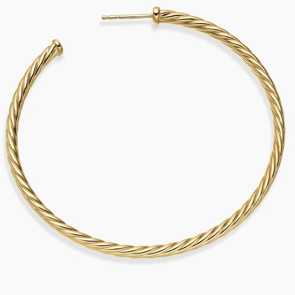 David Yurman Cablespira Hoop Earrings - Picture 4 of 8